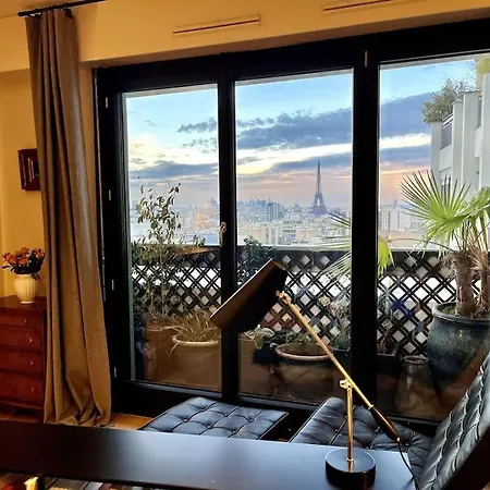 Parisian Flat Eiffel Tower View